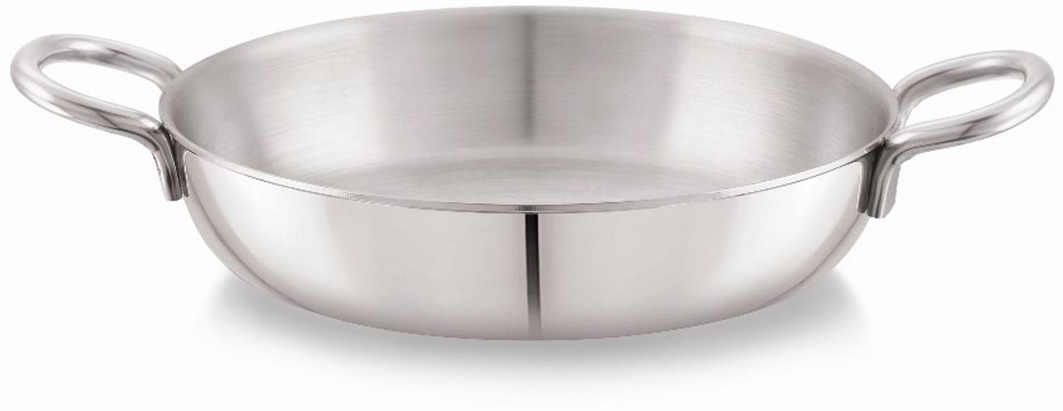 sonu Baby Chef Stainless Steel Mini Platter/Kadhai with Handles, 14 cm (400 ml) Gravy Boat Serving Set — Fry Pans & Cookware Sets