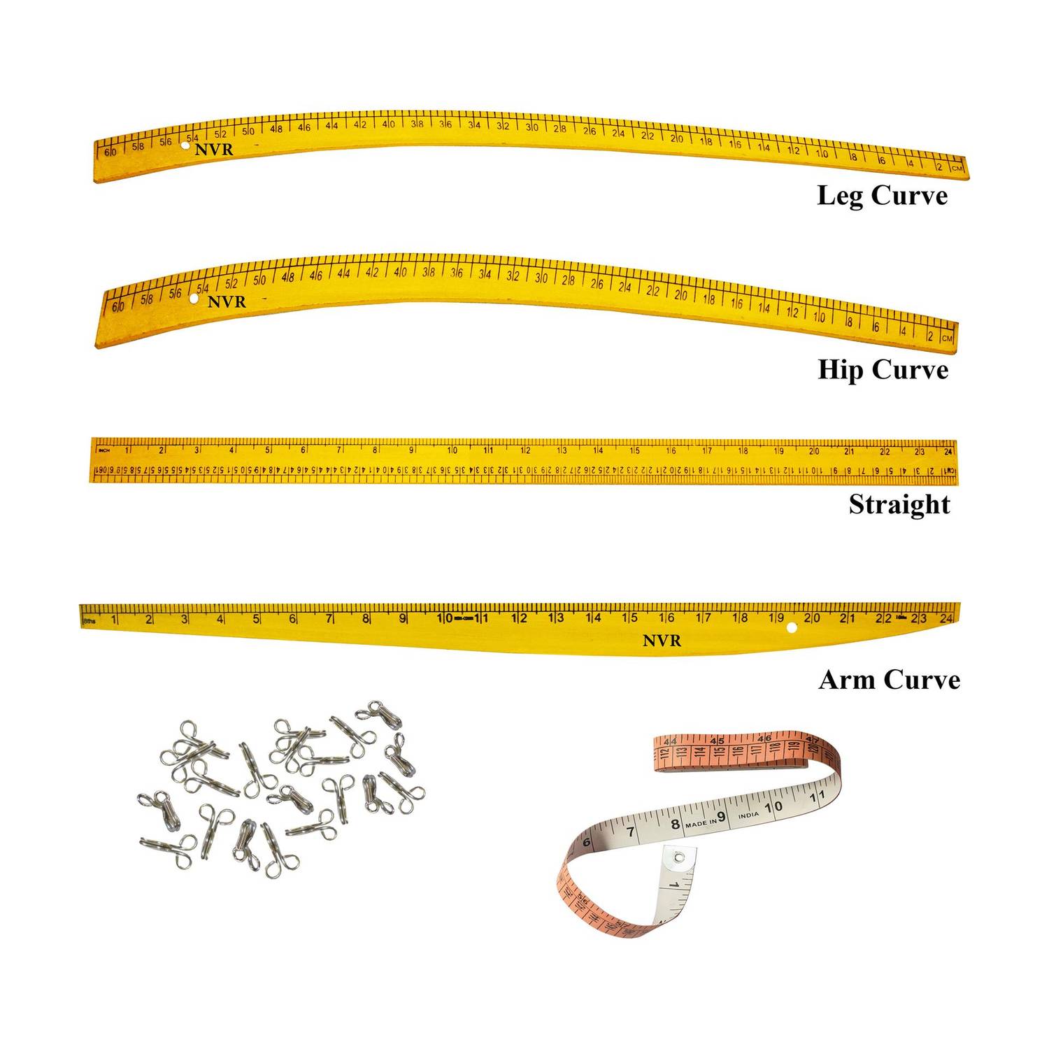 NVR 4 Shape scale , Measuring Tape and Hooks Sewing Kit