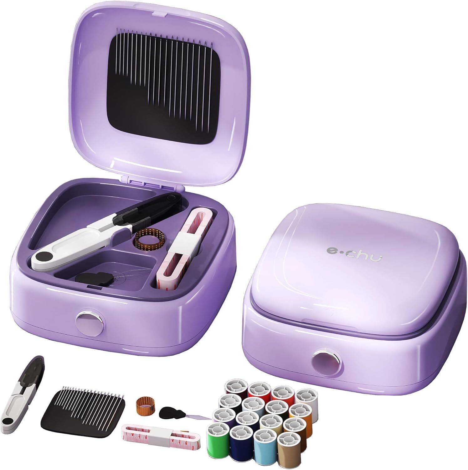 Simois Sewing Kit Magnetic, Portable Sewing kit Box Sewing Supplies Accessories Sewing Kit