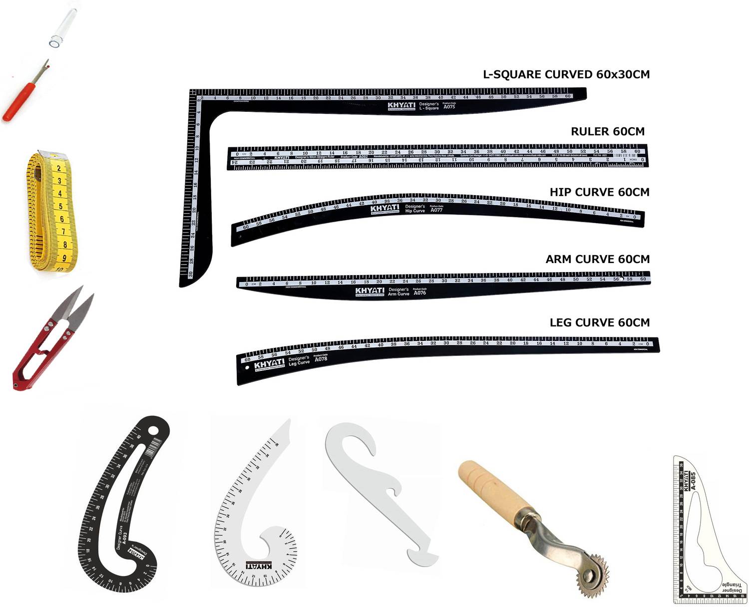 Kitoarts Tailoring Scales,Tailoring Tools,Tailoring Accessories,Tailoring Materials (13) Sewing Kit
