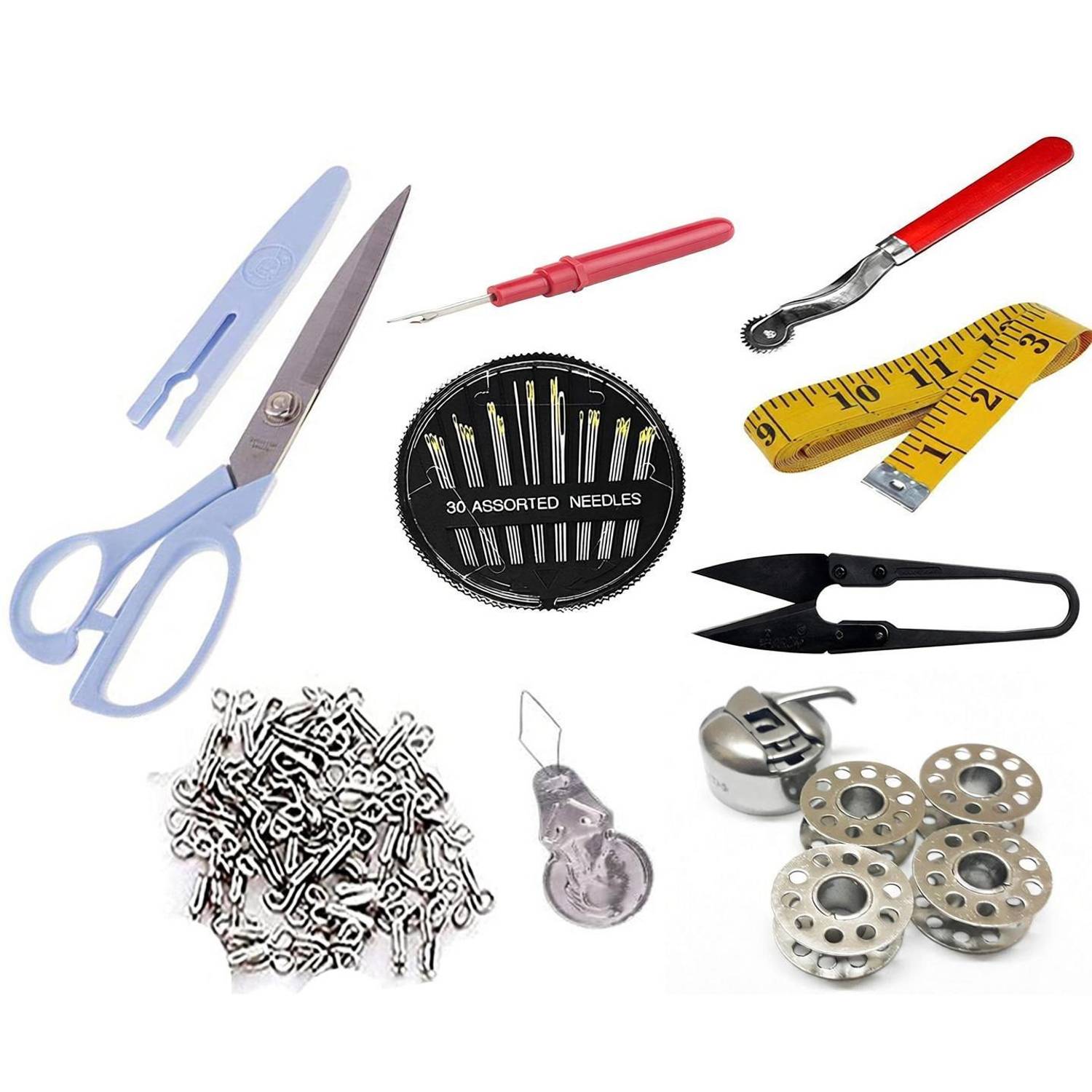 7Q7 Sewing Kit - 10 in 1- Thread Cutter/Needle/Thread Cutter / Scissors/Measuring Tape Sewing Kit