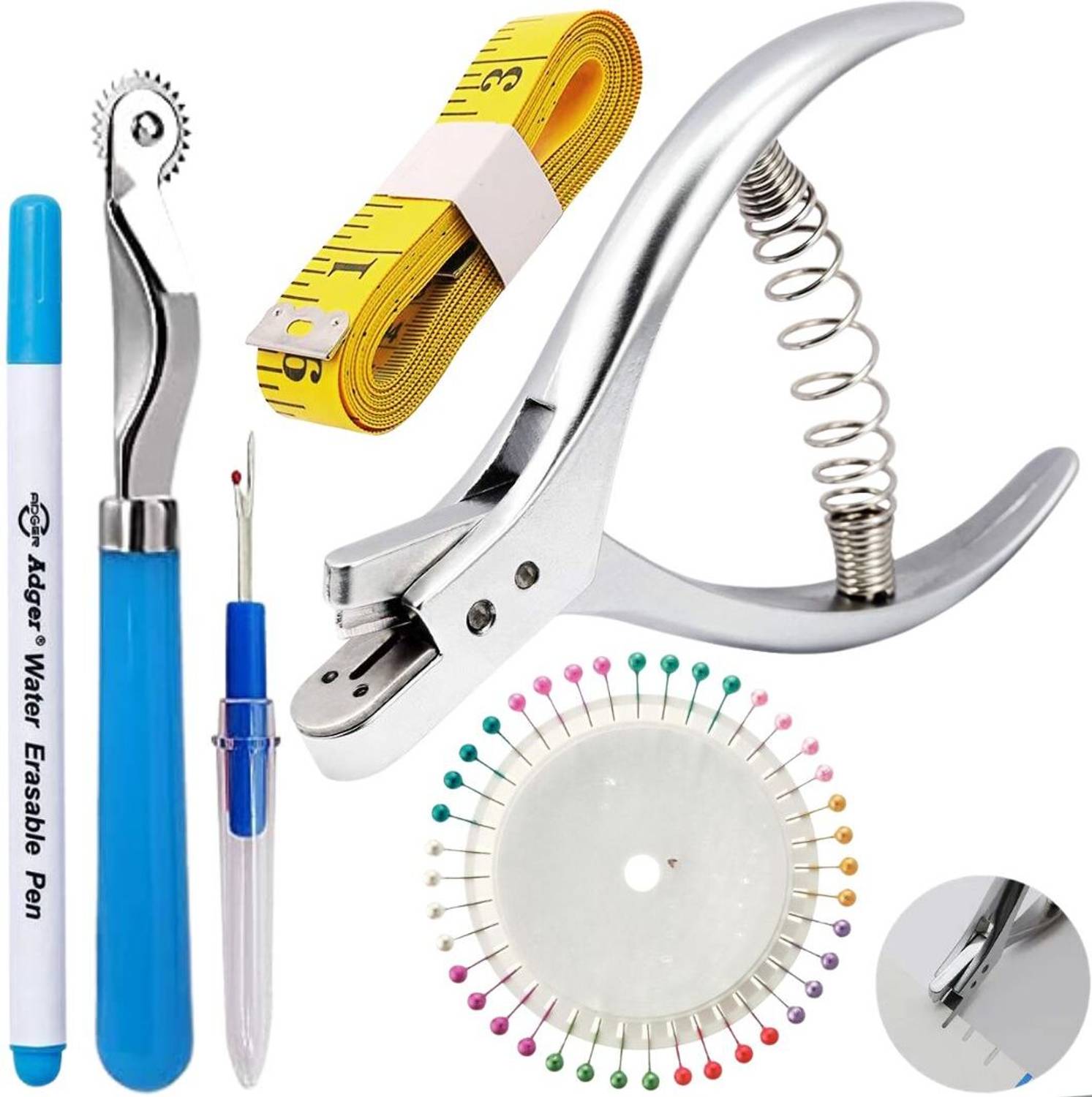 Artonezt Tailoring Tools U-Shaped Garment Pattern Notcher Sewing Pliers Kit Sewing Kit