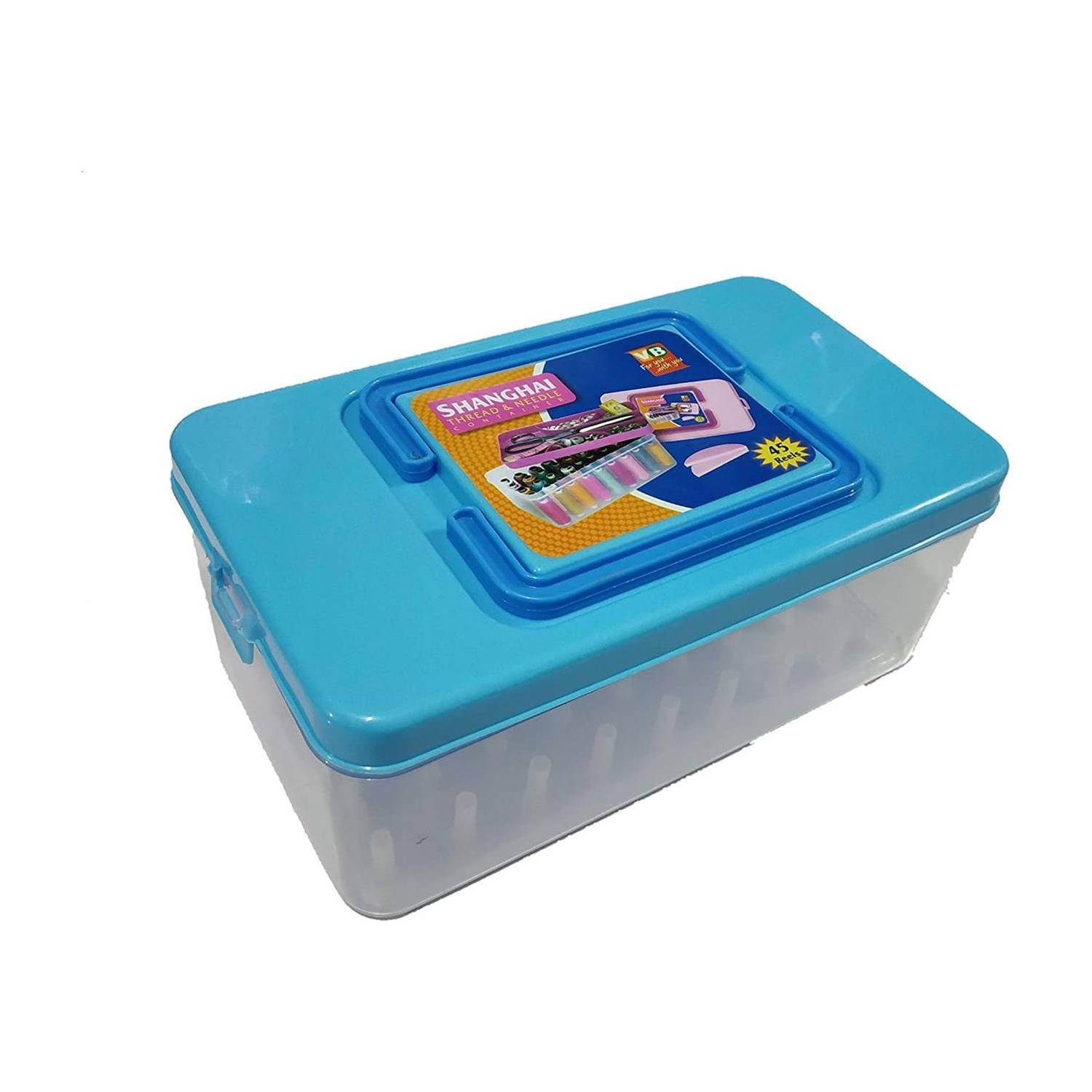 shivshakti enterprises 1 pc of 45 reels thread box for stitching, tailor kit for for homes & shop Sewing Kit
