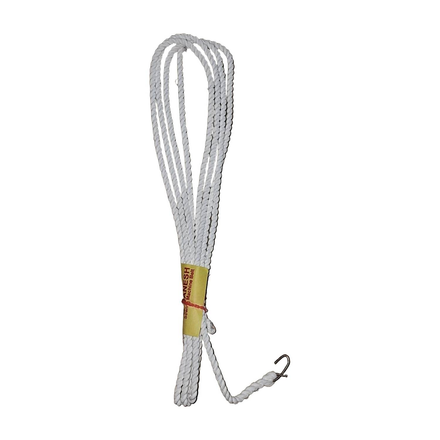 gobagee 1pc Nylon Sewing Machine Belt for Manual Sewing Machin, White, Standard Size Nylon Round Sewing Belt