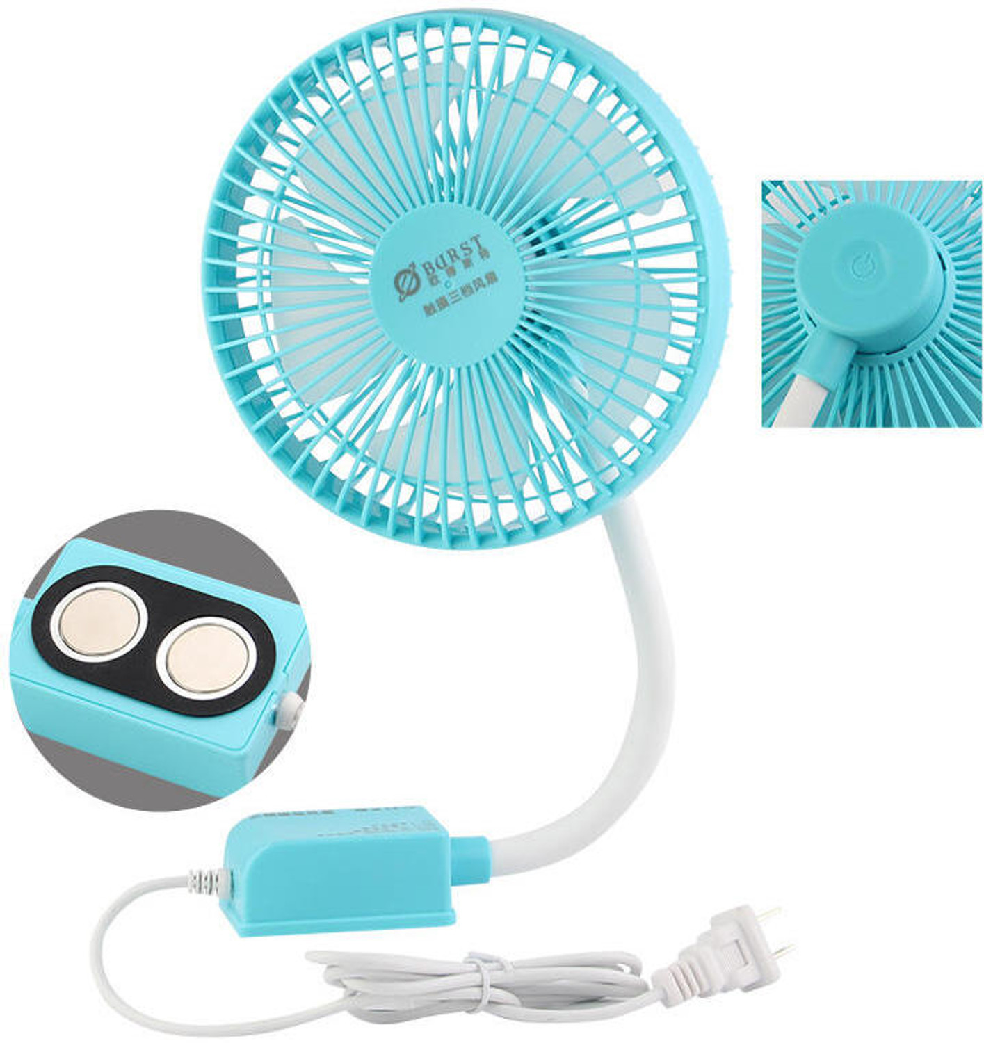 Image of Lam 6 Inch Sewing Machine Small Fan Dual Magnet Adjustable Speed Strong Wind 1 ml Sewing Machine Oil