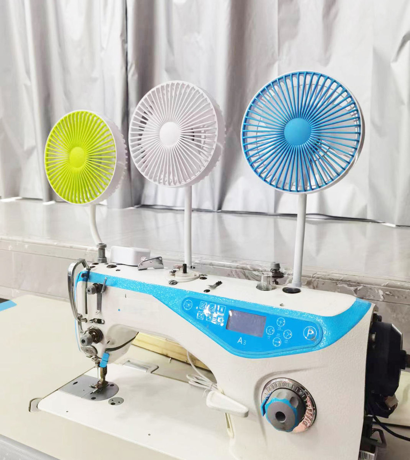 Image of Lam 6 Inch Sewing Machine Small Fan Dual Magnet Adjustable Speed Strong Wind 1 ml Sewing Machine Oil