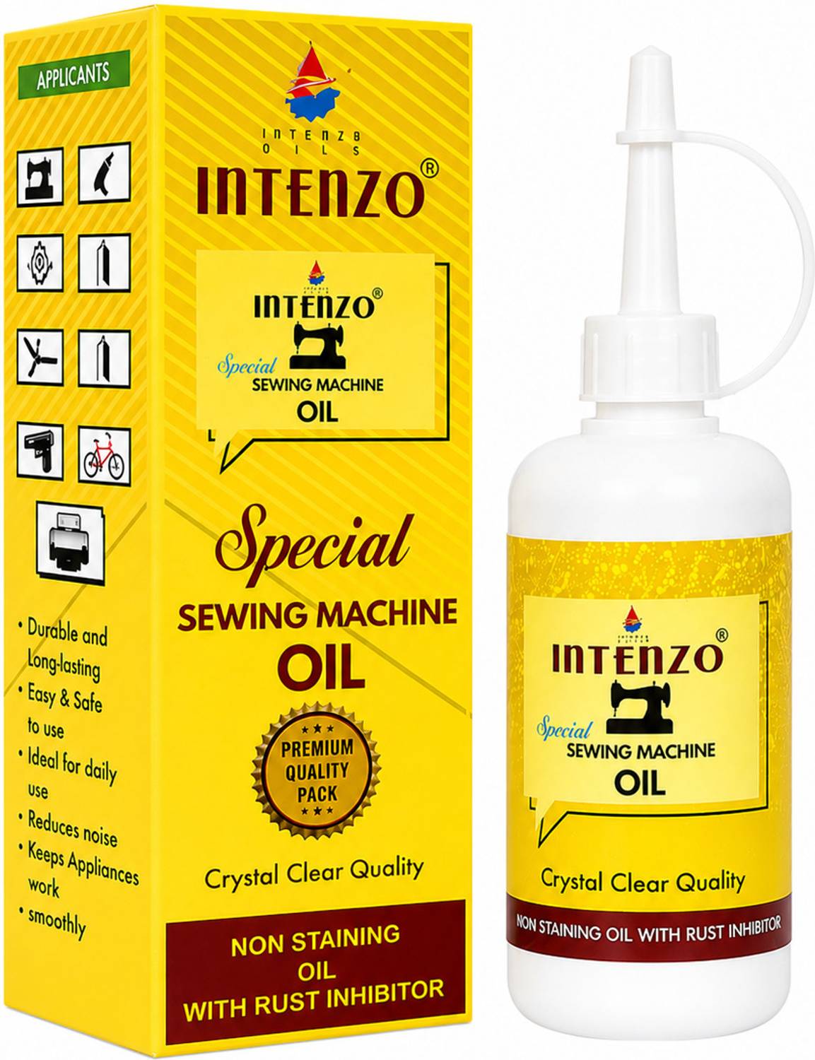 intenzo Special Oil Lubricant For Sewing machine & Multipurpose use 100 ml Sewing Machine Oil