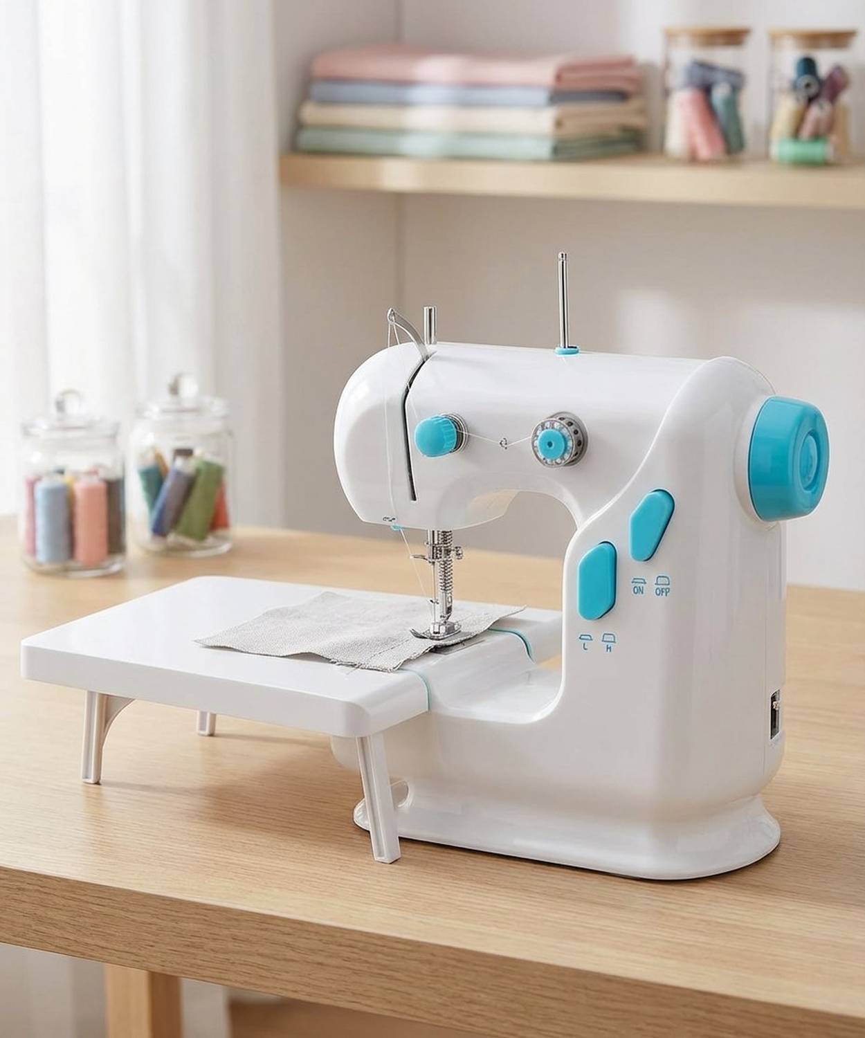Onshoppy Mini Sewing Machine for Beginner, Dual Speed, Extension