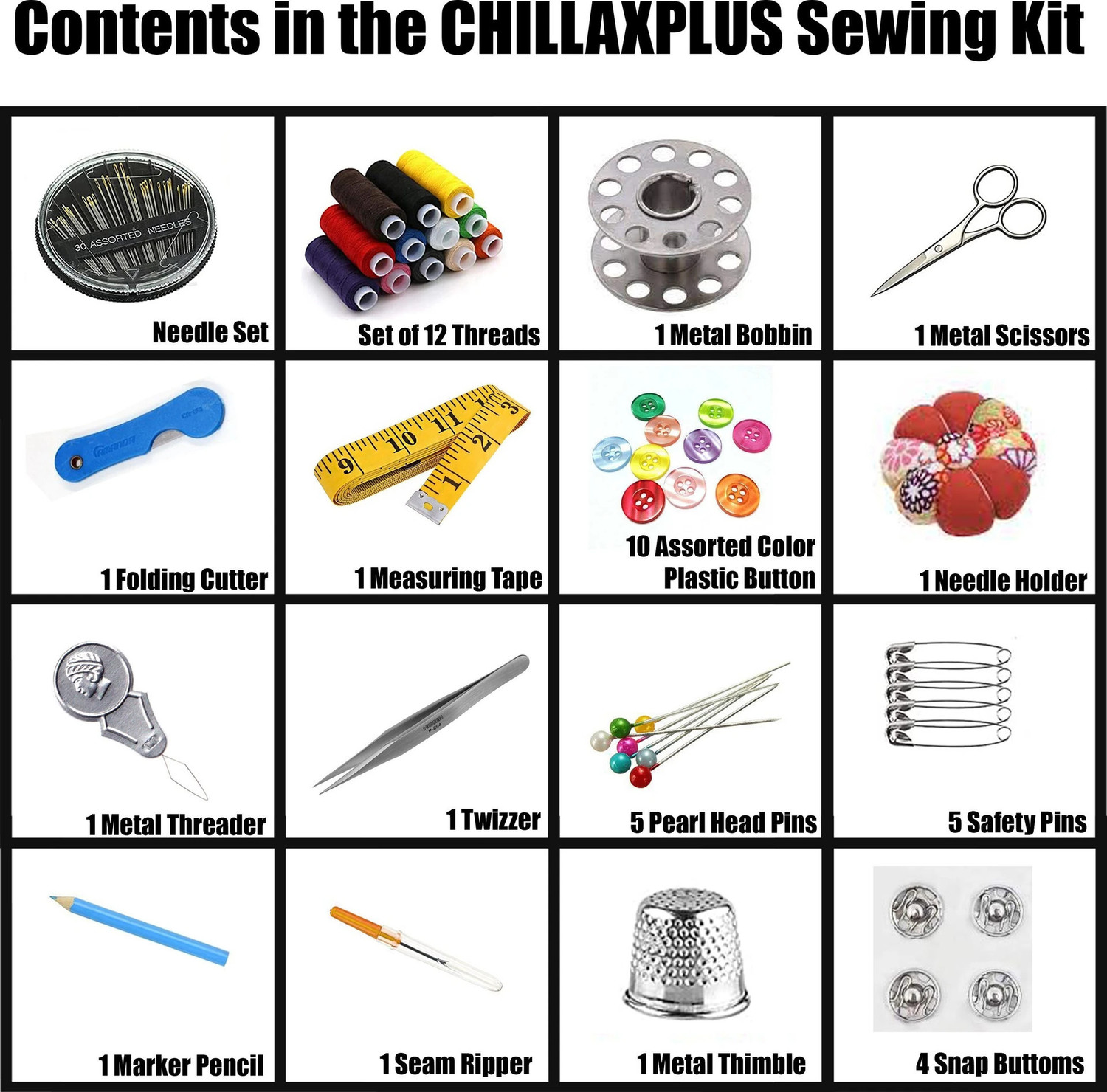 Image of CHILLAXPLUS Silai Machine for Home Tailoring with Table and 82 pcs Sewing Kit Electric Sewing Machine 1 built-in stitches 101 SPM 6 Months Warranty White