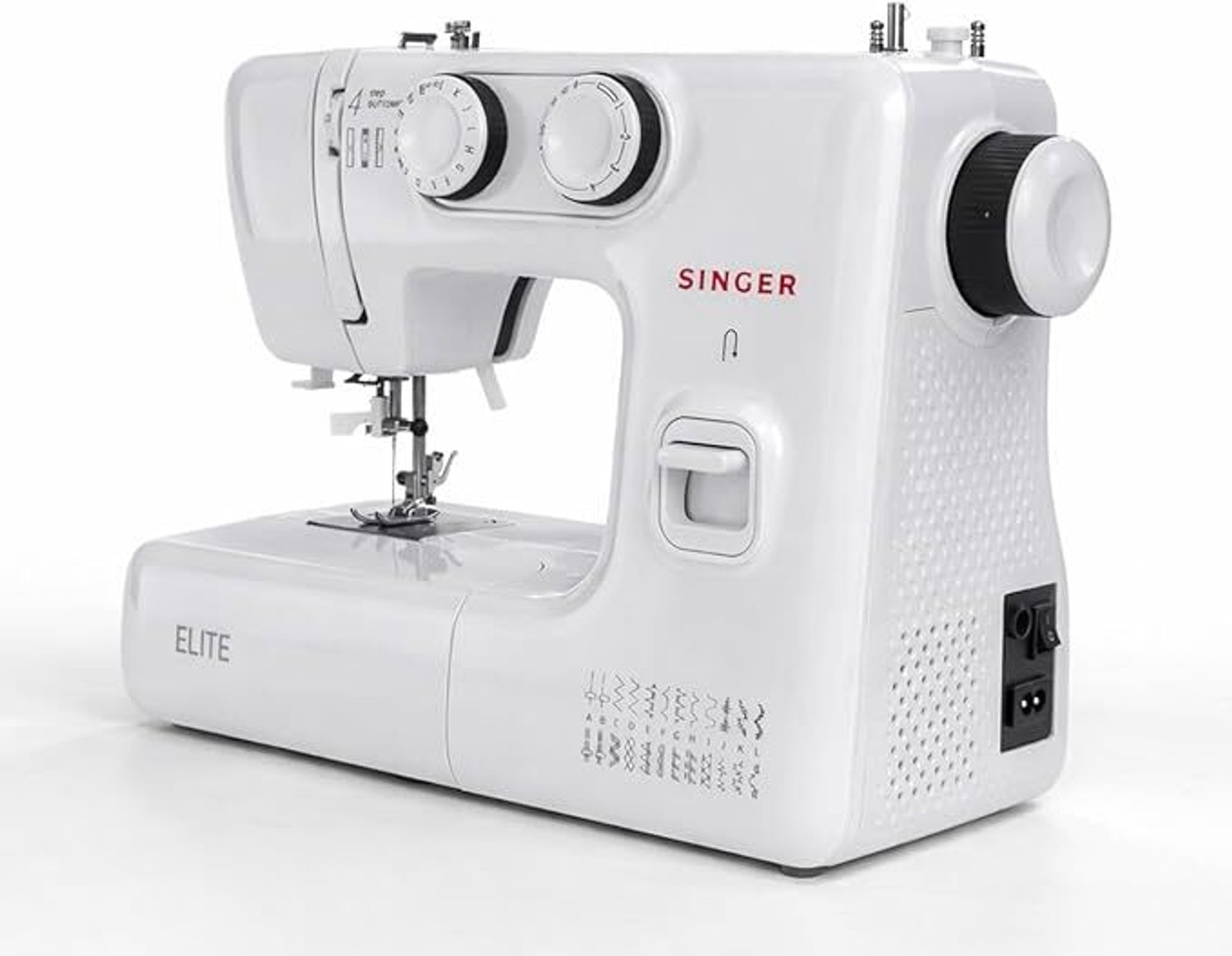 Image of SINGER New Elite BLDC Sewing Machine | 23 Built-in Stitches & 36 Functions Electric Sewing Machine 23 built-in stitches 800 SPM 2 Year Warranty White