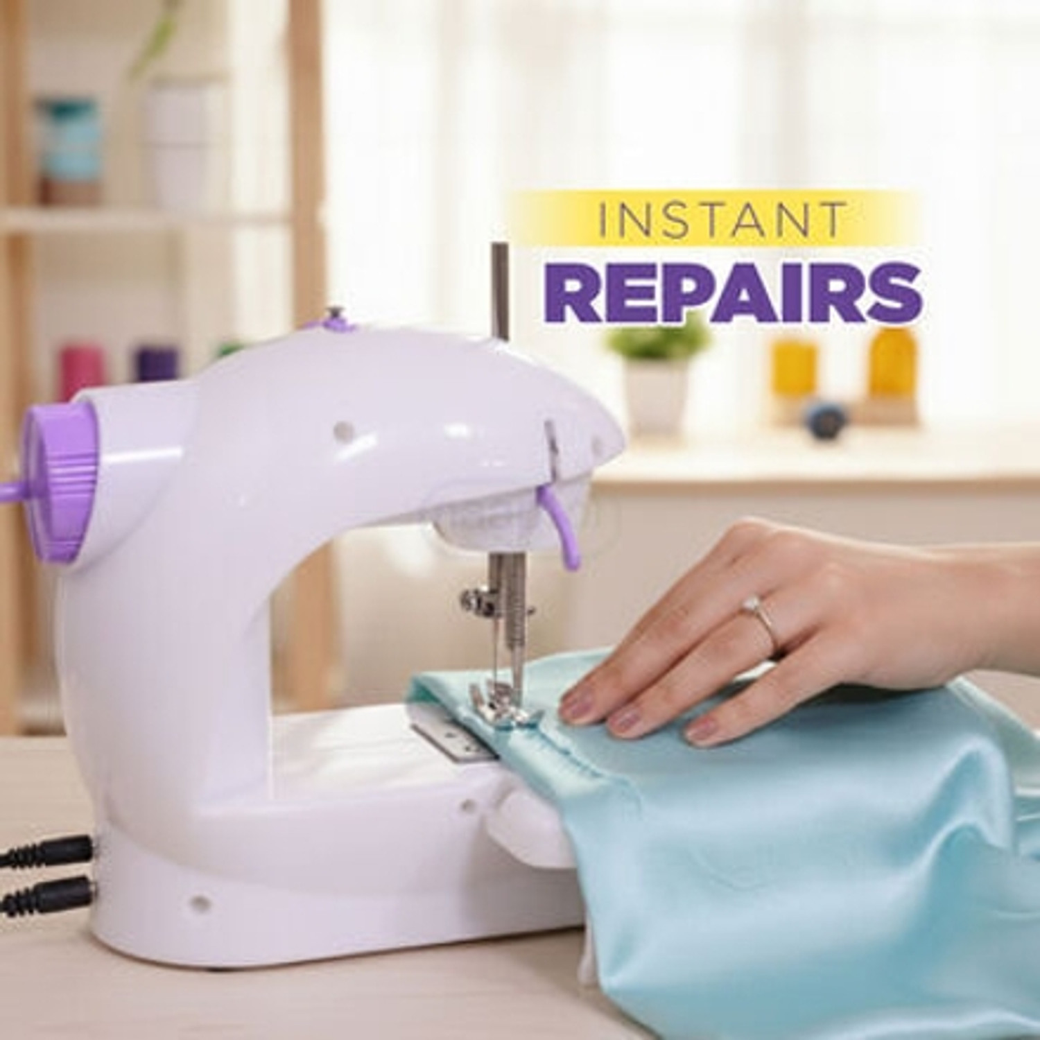 Image of Kiwilon mini sewing machine | swing sewing machine | stitching machine | silai machines Electric Sewing Machine 2 built-in stitches 100 SPM pink mini sewing machine hand | silai machine