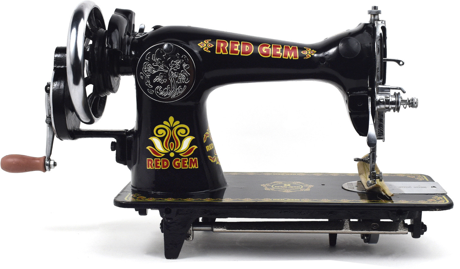 Image of RED GEM With Top & HA Manual Sewing Machine 1 built-in stitches 950 SPM Black