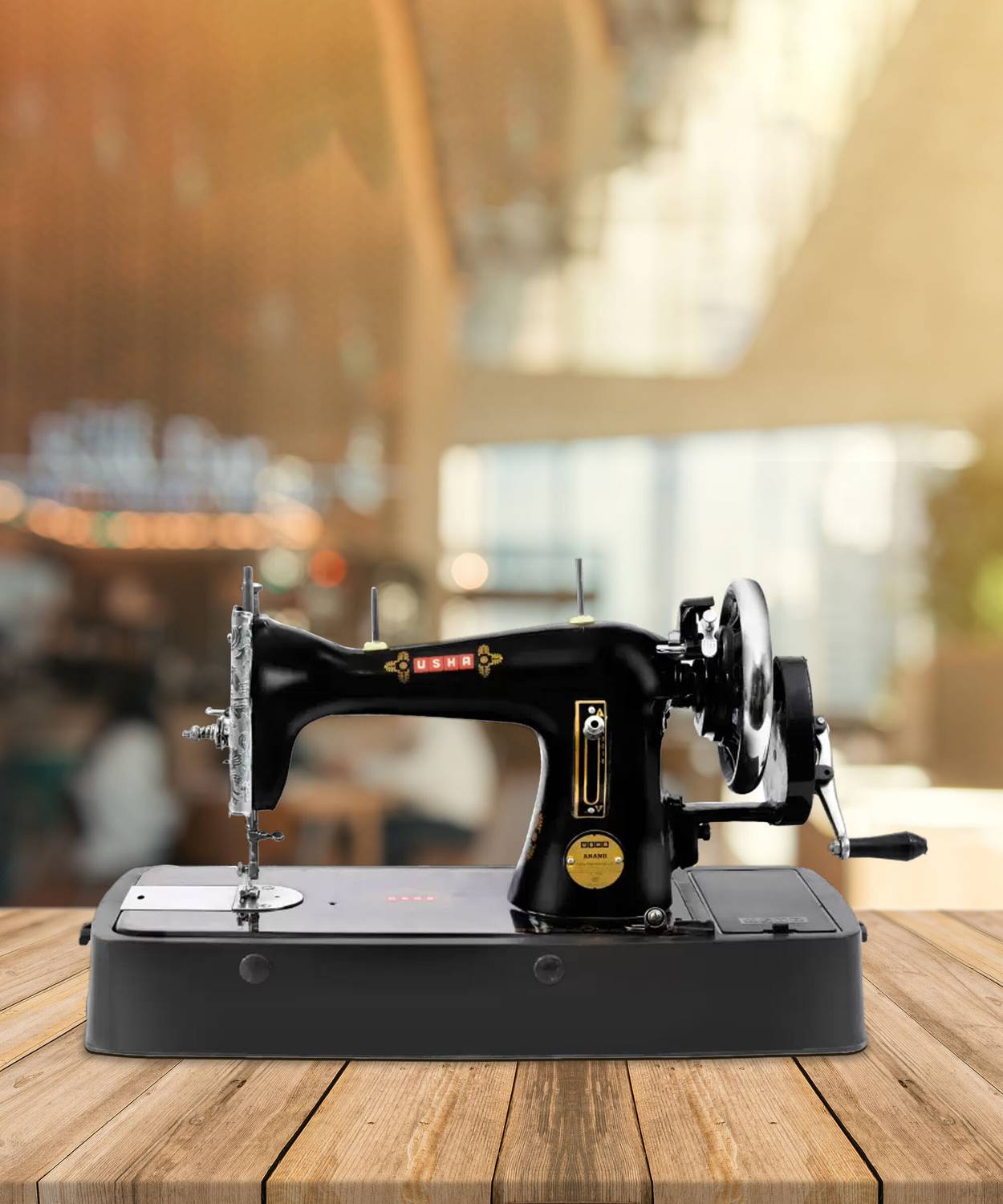USHA Anand Composite H Manual Sewing Machine Black - Image 5