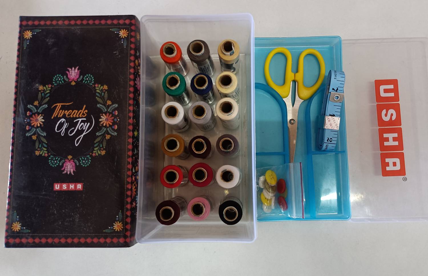 USHA Sewing Kit Manual Sewing Machine ( Built-in Stitches 1) Sewing Kit