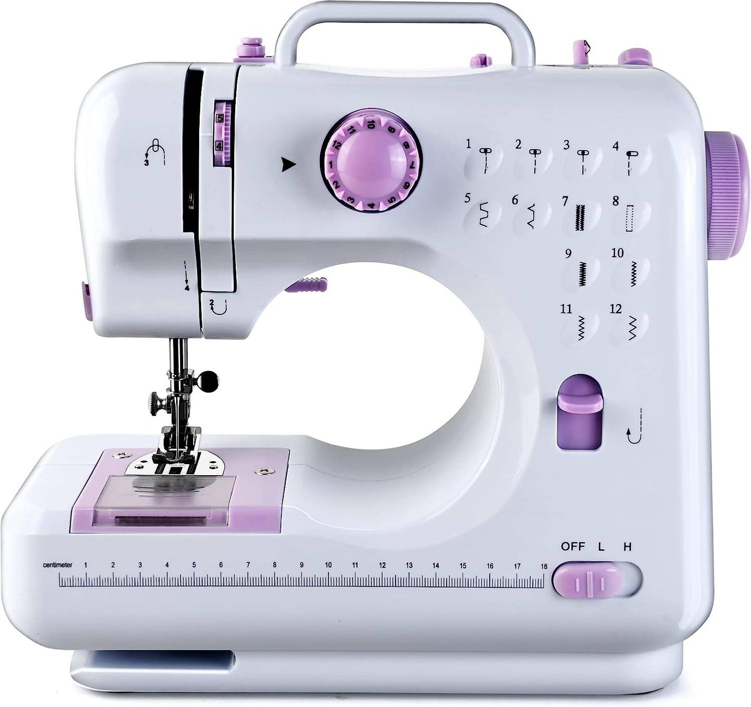 Onshoppy Purple 12 Built-in Stitches, Reverse Stitch,Storage Draw