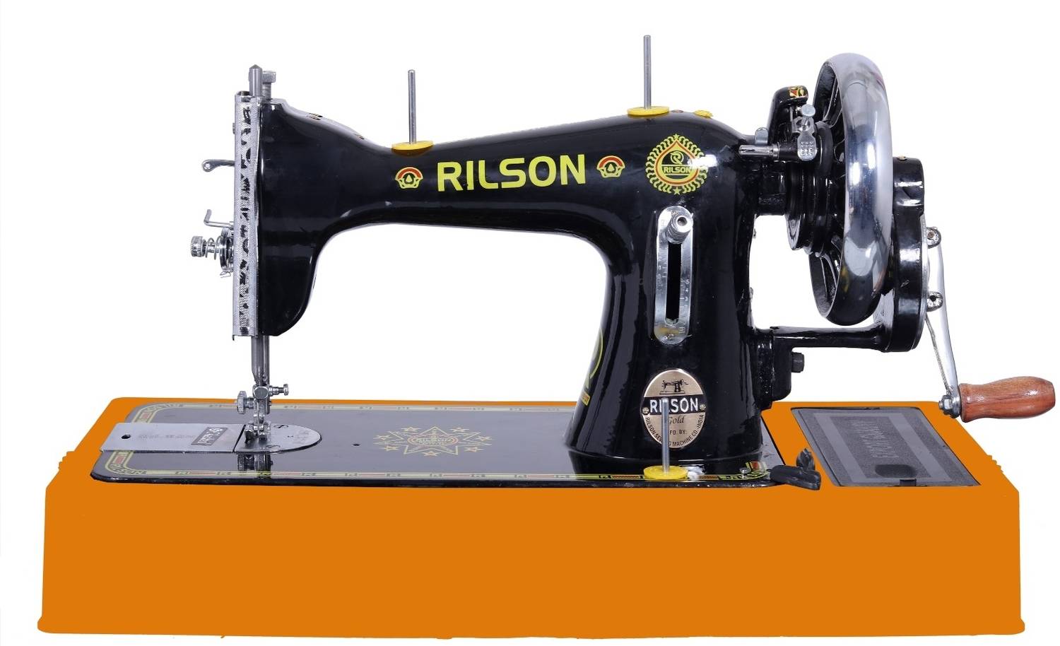 Rilson DOMESTIC SEWING MACHINE WITH SPECIAL WOODEN BASE AND HAND