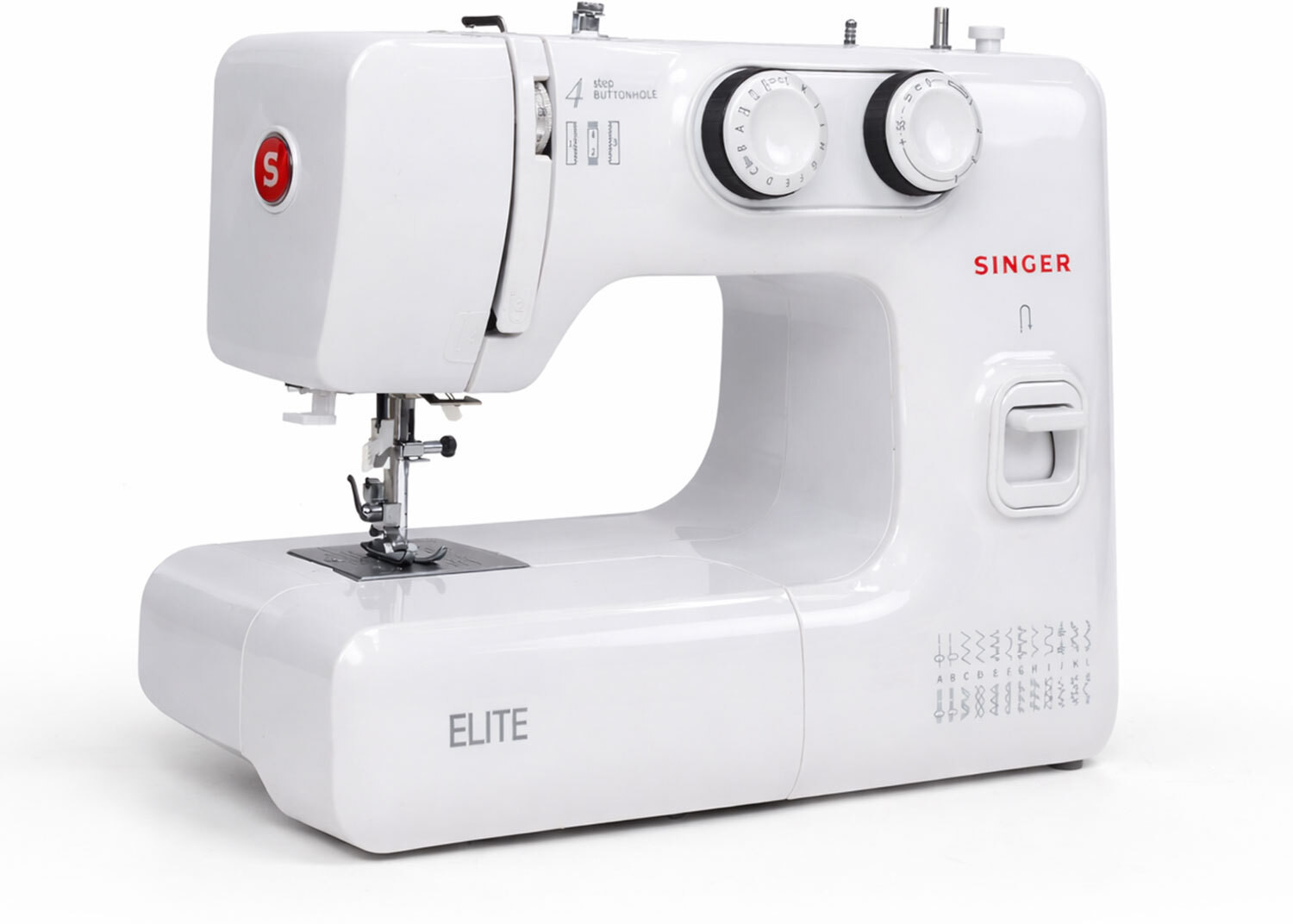 Image of SINGER New Elite BLDC Electric Sewing Machine 23 built-in stitches 800 SPM 2 Year Warranty White