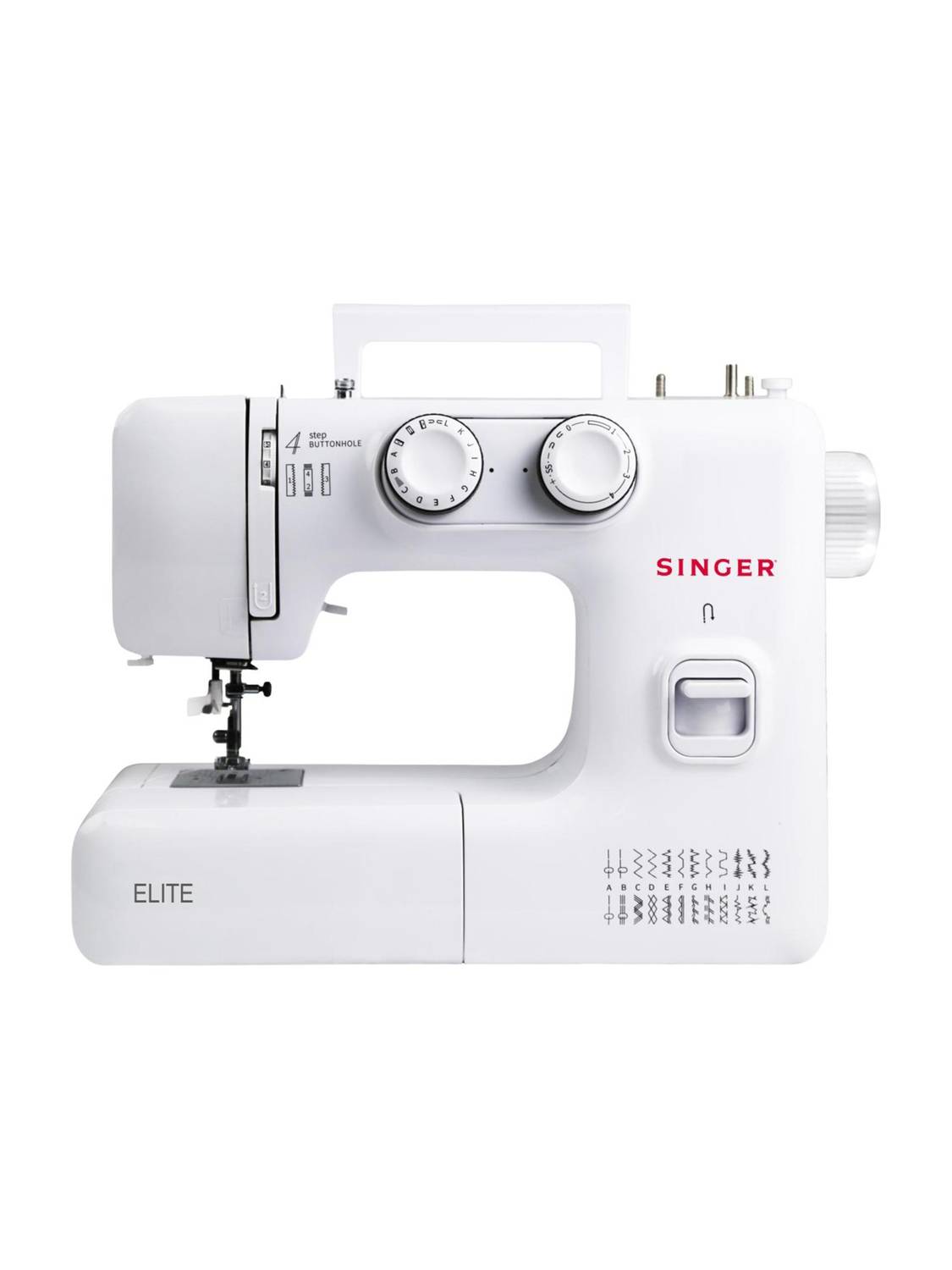 SINGER New Elite BLDC Electric Sewing Machine 23 built-in stitches 800 SPM 2 Year Warranty White