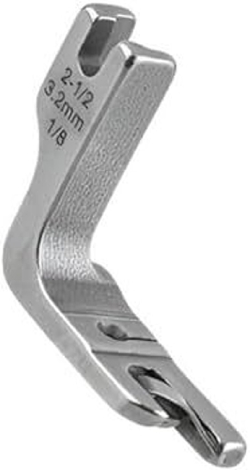 Image of SSS 1 /8 inch Hemming Presser Foot precision narrow, rolled hems with ease and accuracy for industrial type single needle lockstitch sewing machine with High Shank