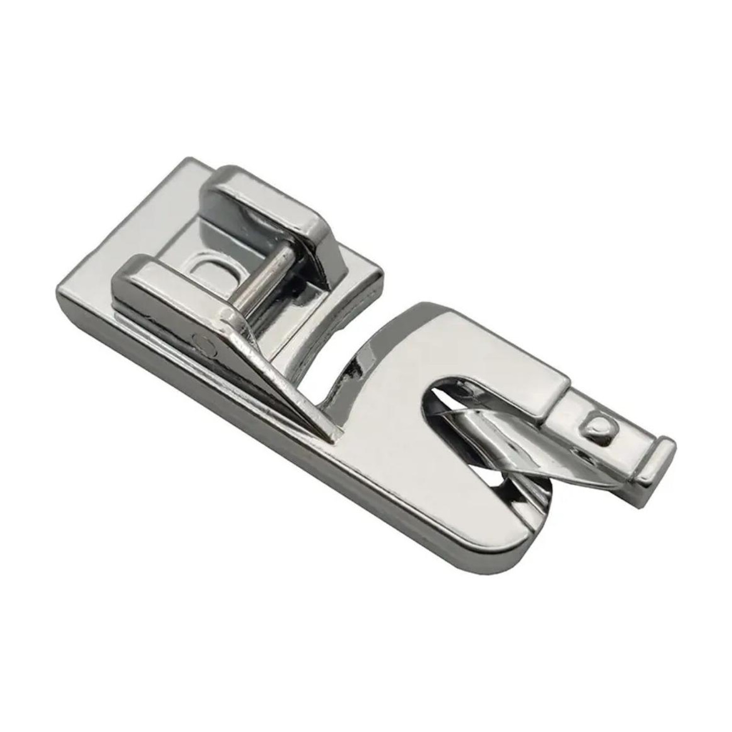 Image of Wiselife Metal Stainless Steel Narrow Roll Edge PIKO Foot for Automatic Sewing Machines (Singer /Usha /Brother) with Snap-On (Pack of 1)