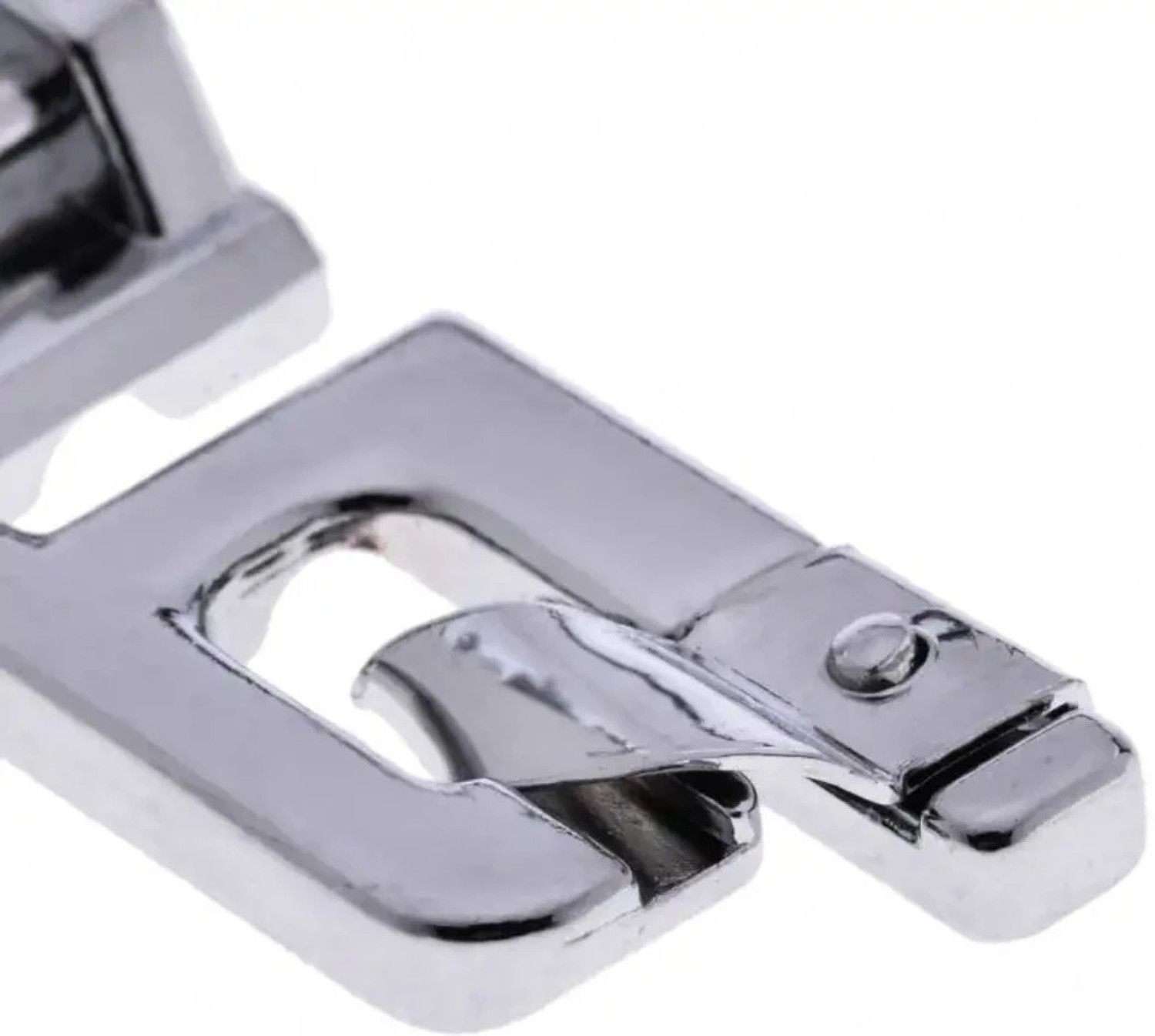 Image of Wiselife Metal Stainless Steel Narrow Roll Edge PIKO Foot for Automatic Sewing Machines (Singer /Usha /Brother) with Snap-On (Pack of 1)
