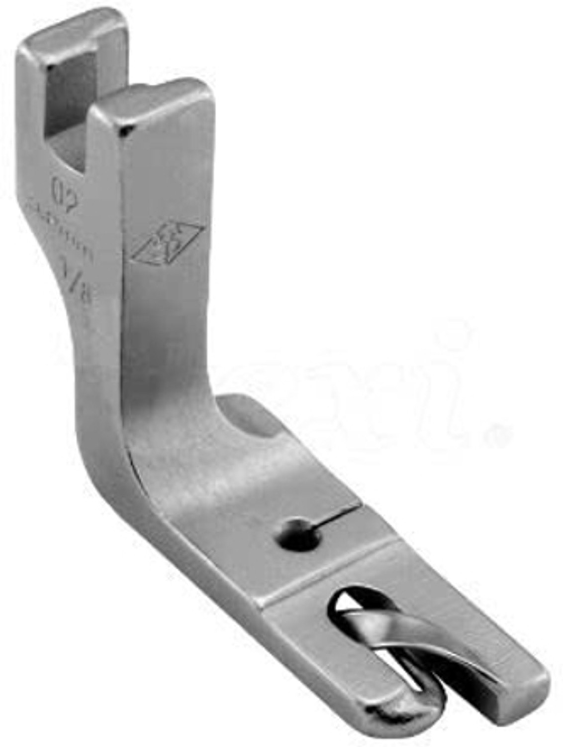 Image of SSS 1 /8 inch Hemming Presser Foot precision narrow, rolled hems with ease and accuracy for industrial type single needle lockstitch sewing machine with High Shank