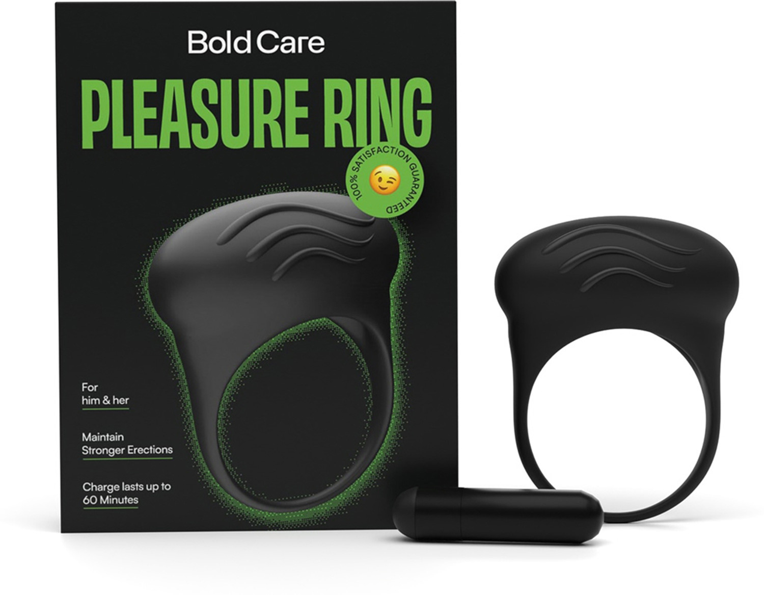 Image of Bold Care Pleasure Ring | Vibrating Pleasure for Both | Condom & Lube Compatible Massager