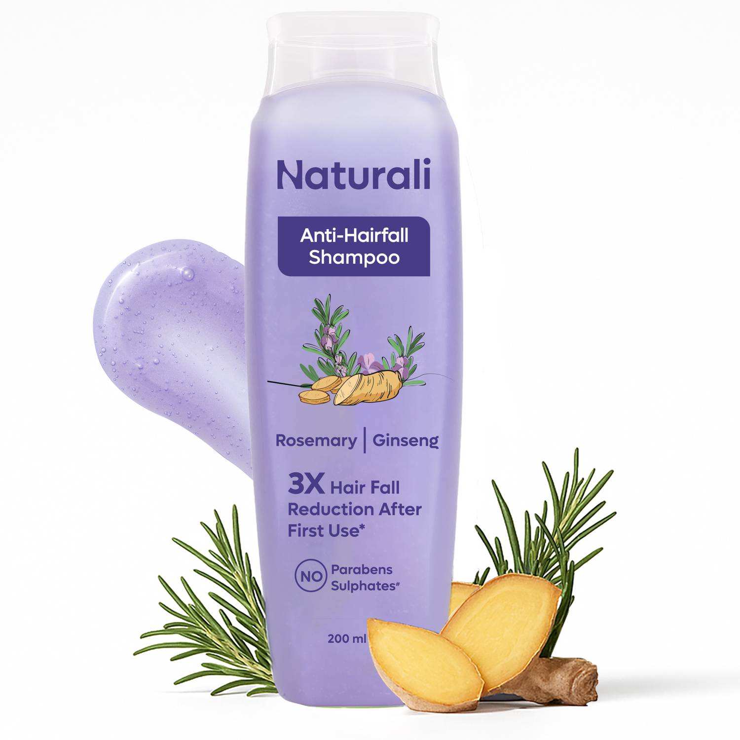 Naturali Anti Hairfall Shampoo 3x Control - Image 1