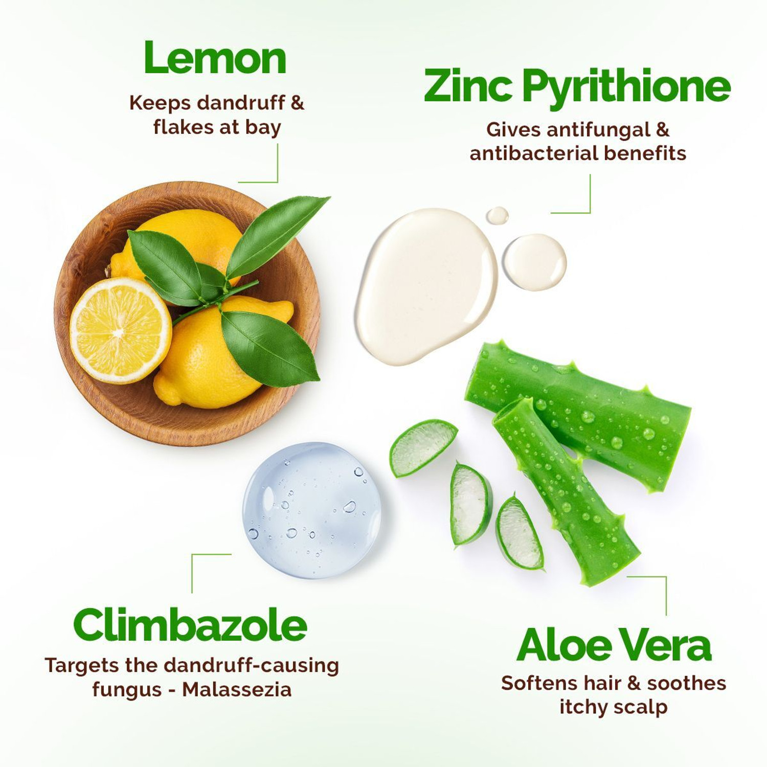 Image of Mamaearth Lemon Anti-Dandruff Shampoo with Lemon, ZPTO, Climbazole, Aloe Vera