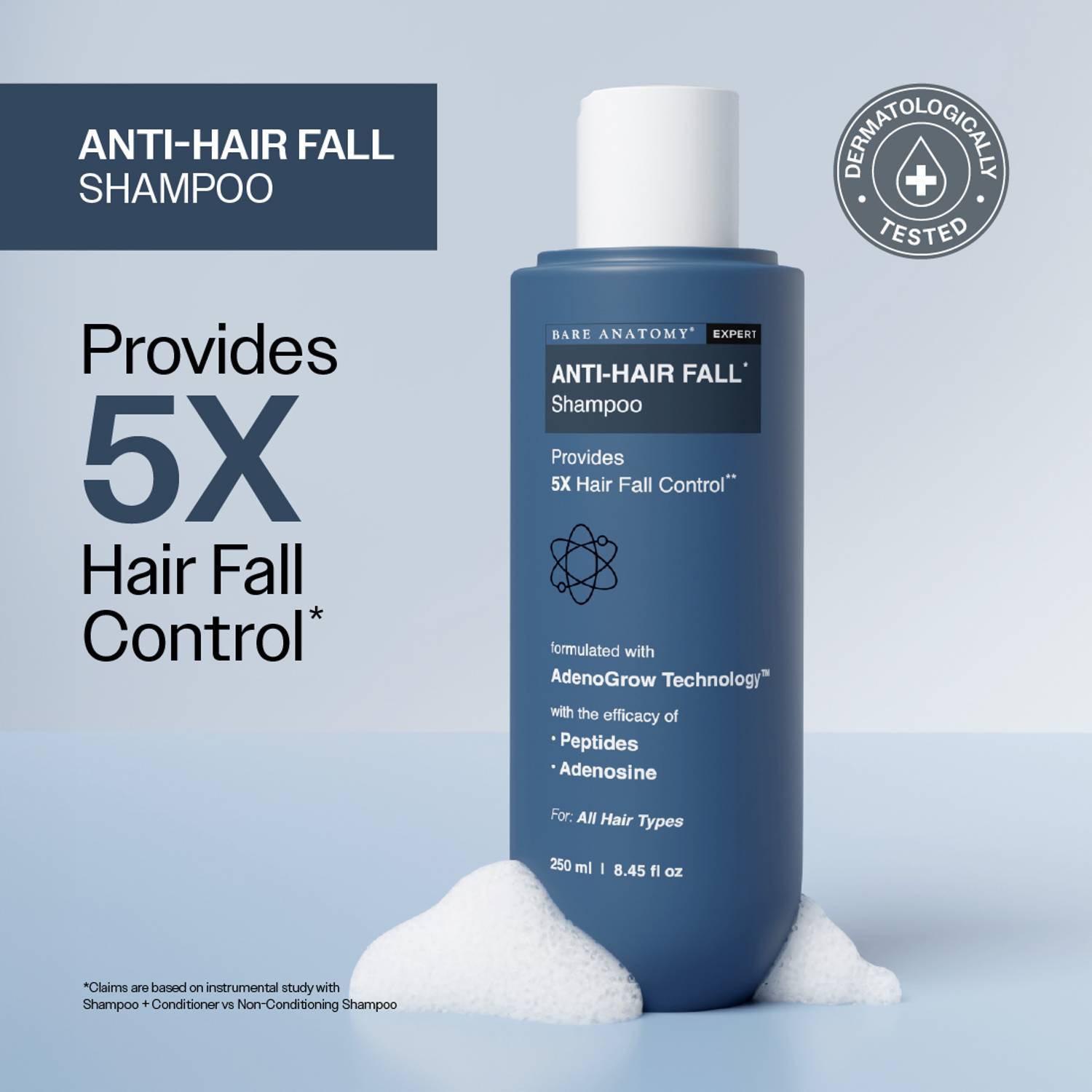 BARE 5X Hair Fall Control Shampoo 250ml
