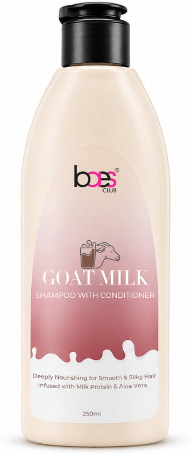 baes club Goat Milk Shampoo + Conditioner with Aloe Vera & Hydrolysed Milk Protein