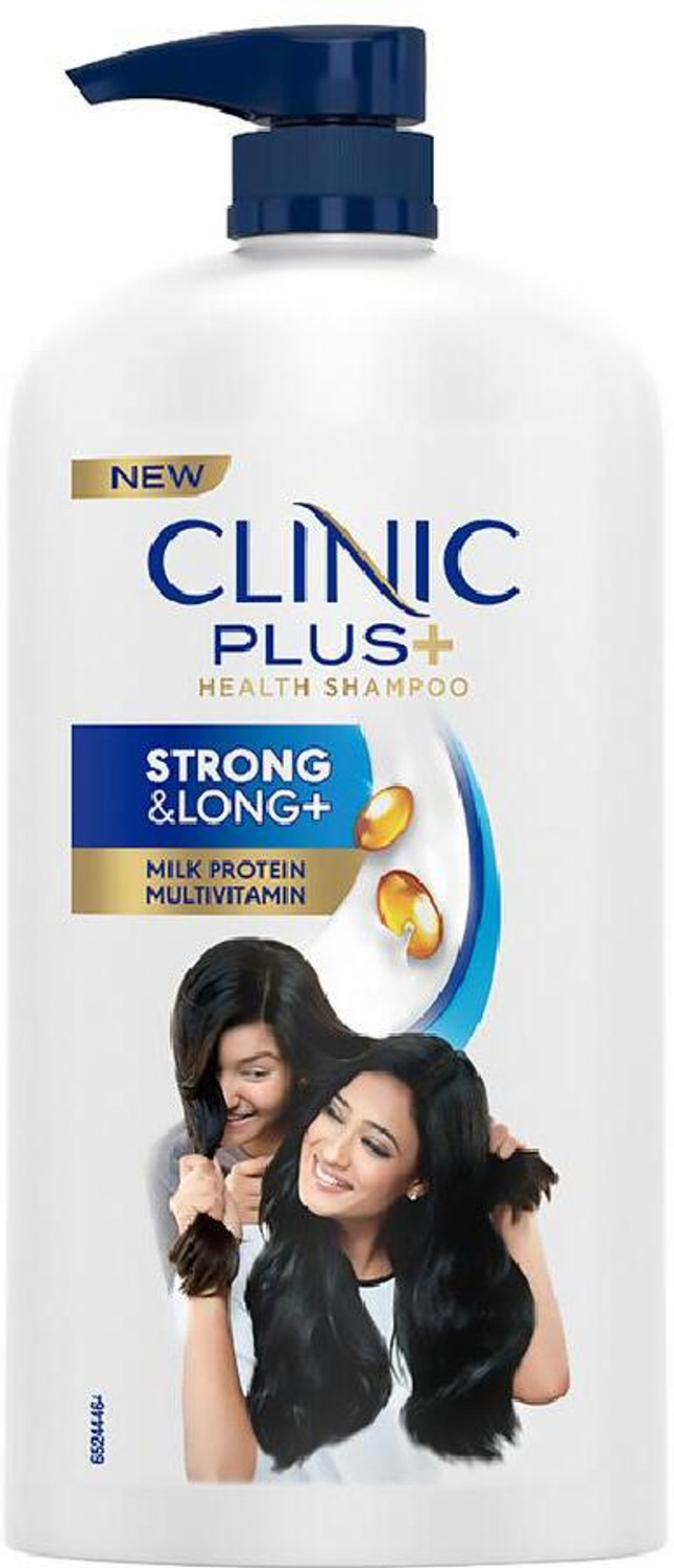 Clinic Plus Strong & Long, Healthy Hair Shampoo with Milk protein & Multivitamins