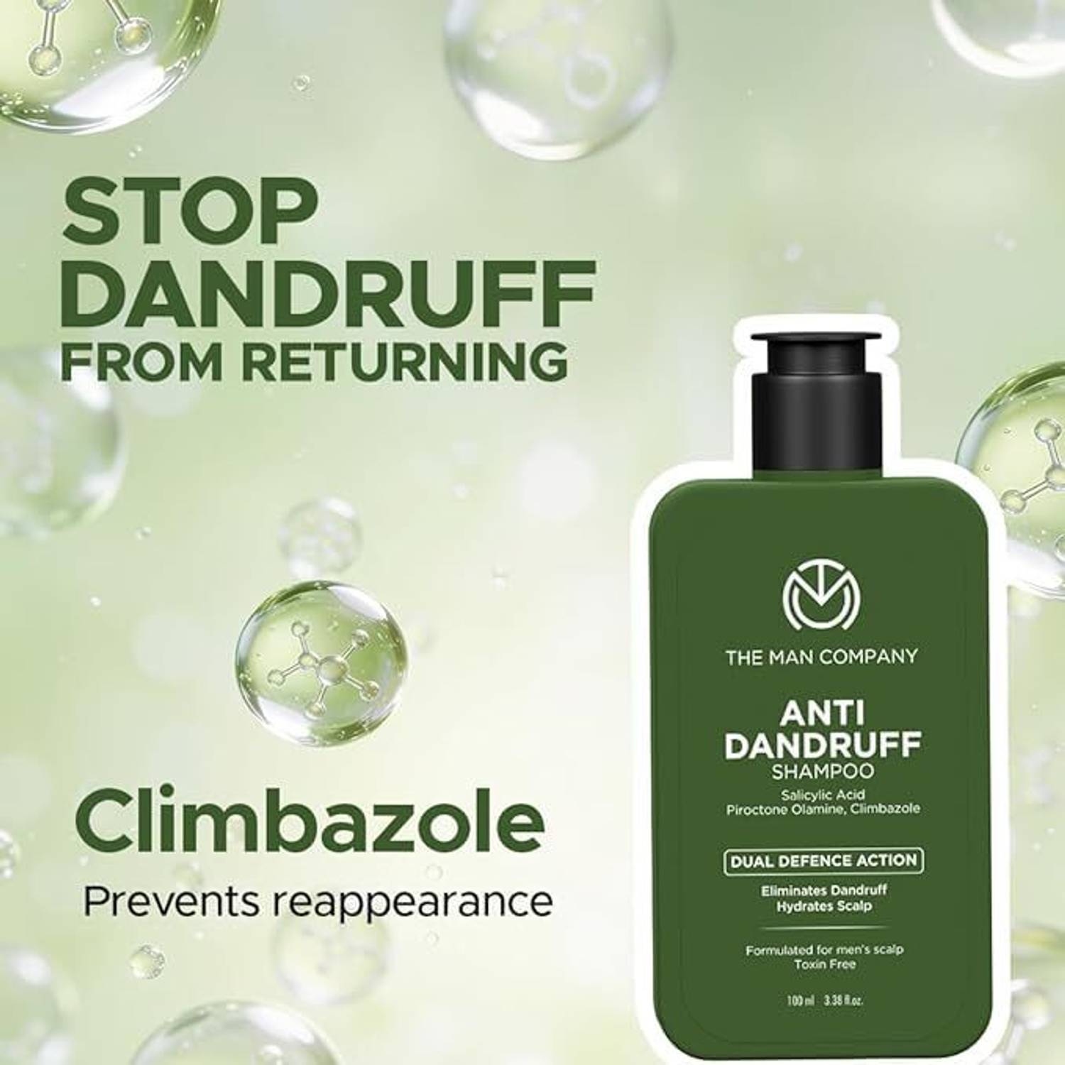 THE MAN COMPANY Anti Dandruff Shampoo 2% Salicylic Acid 100ml - Image 5
