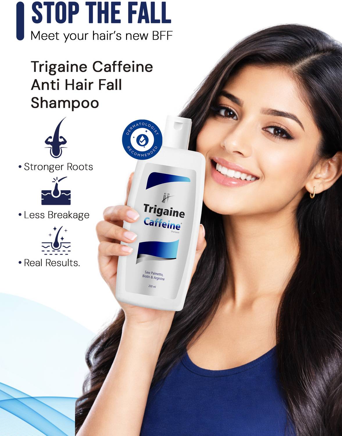 Trigaine Caffeine Anti Hair Fall Shampoo - Image 2