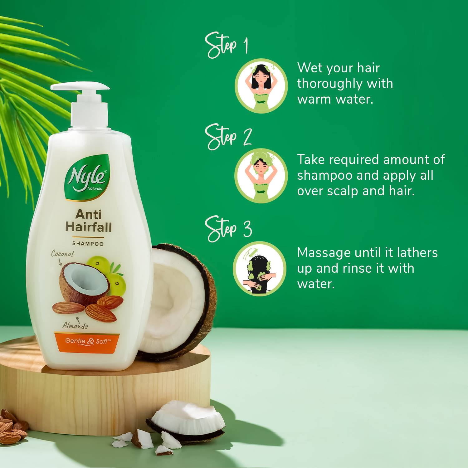 Nyle AntiHairfall Shampoo 400ml - Image 5