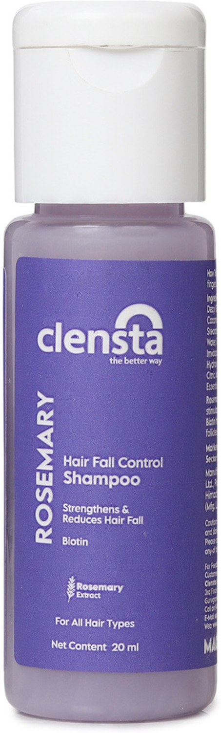 Image of Clensta Rosemary Hair Fall Control Shampoo with Rosemary & Biotin for Reducing Hair Loss