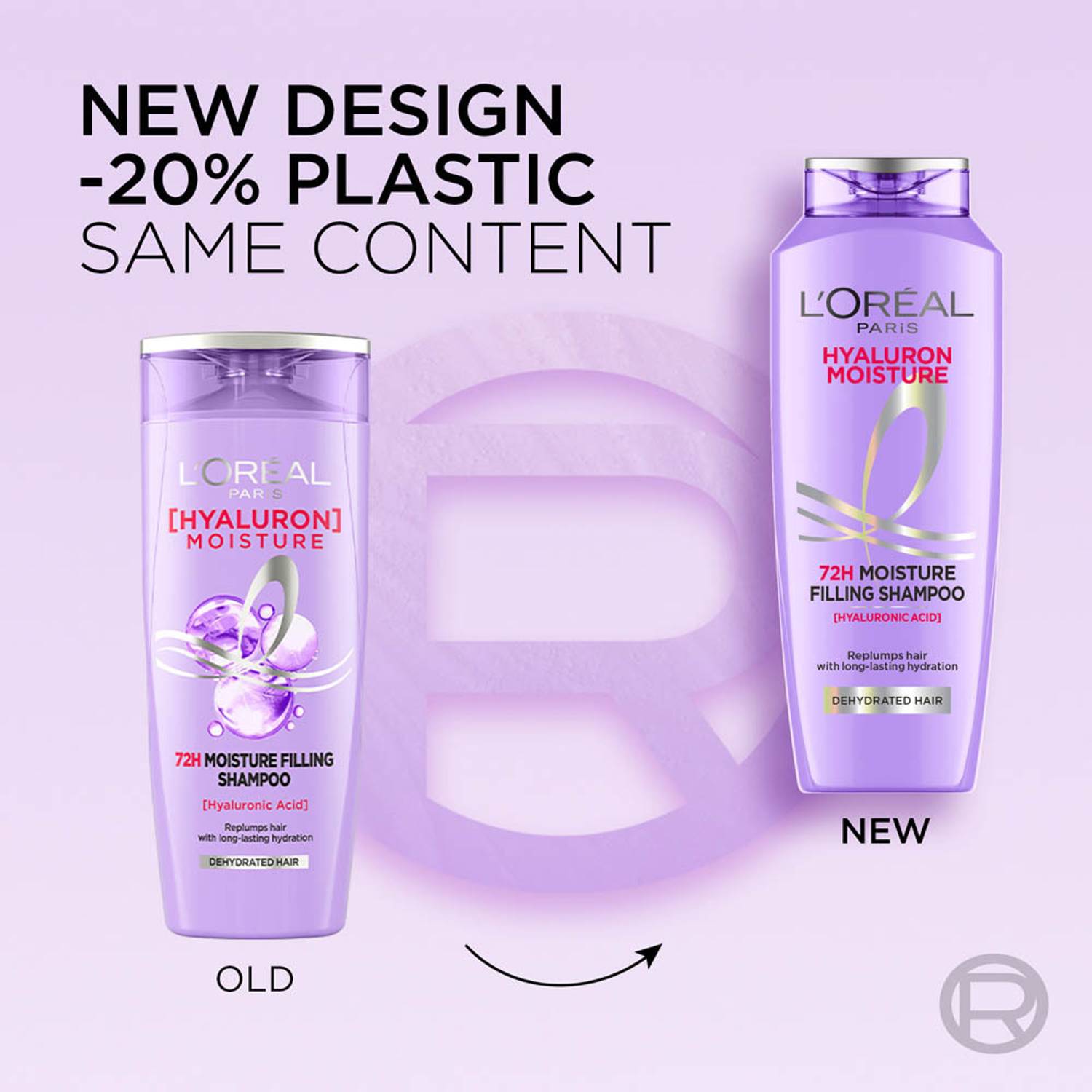 L'Oréal Hyaluron Moisture 72H Shampoo 180ml - Image 2