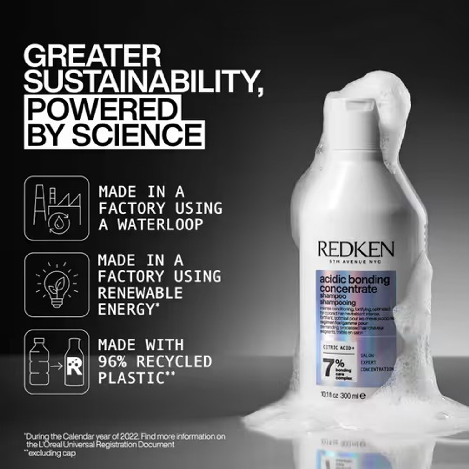 Image of Redken Acidic Bonding Concentrate Sulphate Free Shampoo,Bond Repair For Damaged Hair