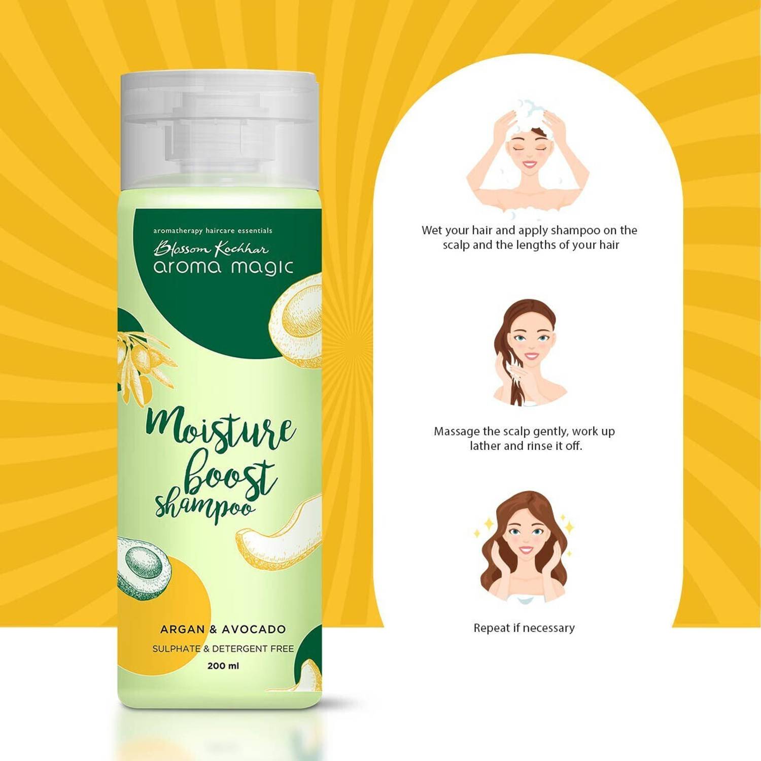 Aroma Magic Moisture Boost Shampoo 200ml - Image 4