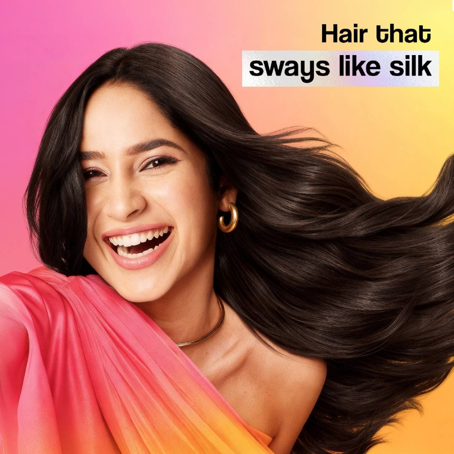 SUNSILK Flowy Silk Smooth Shampoo 350 ml - Image 2