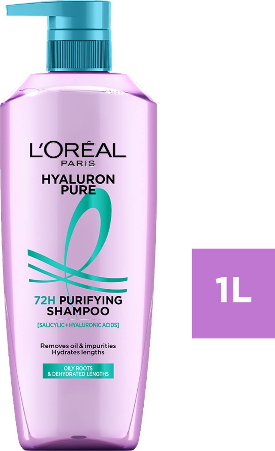 L'Oréal Paris Hyaluron Pure 72H Purifying Shampoo - Image 1