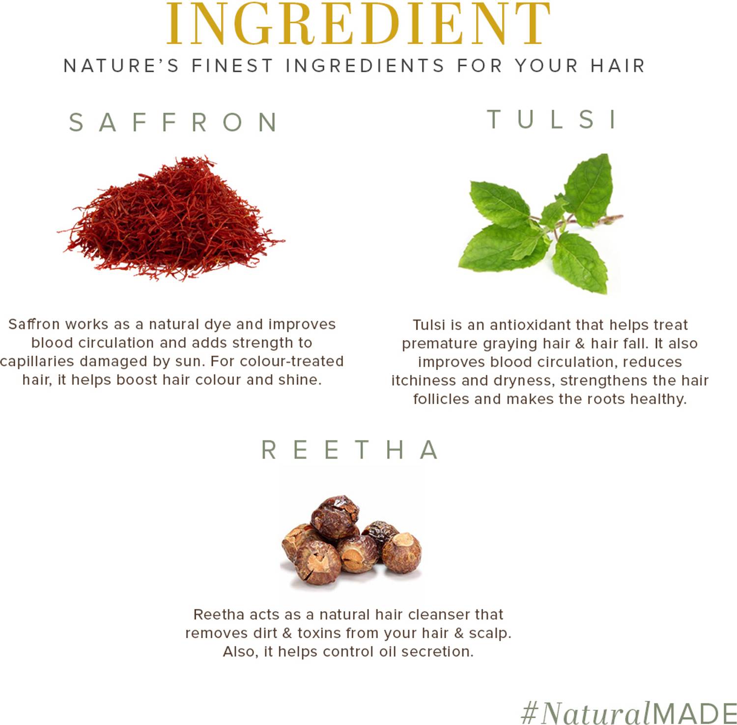 KHADI Natural Saffron Tulsi & Reetha Hair Cleanser Shampoo - Image 5