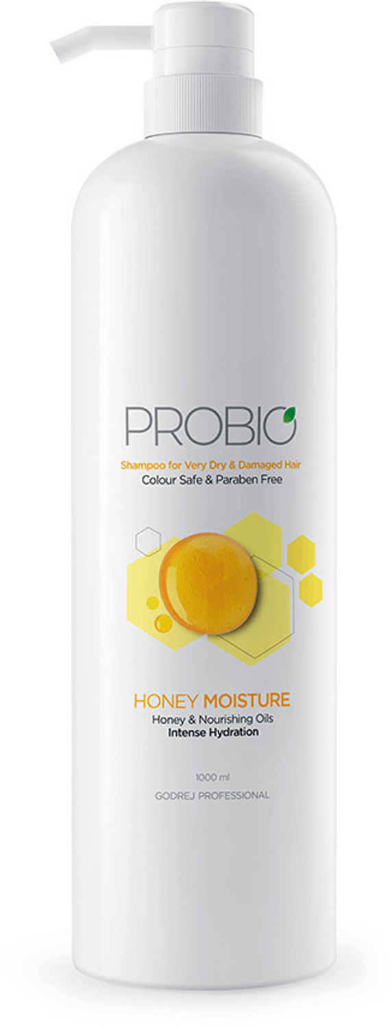 Image of Godrej Professional Probio Honey Moisture Shampoo(1000ml) and Mask (500g) | For Dry and Damaged Hair