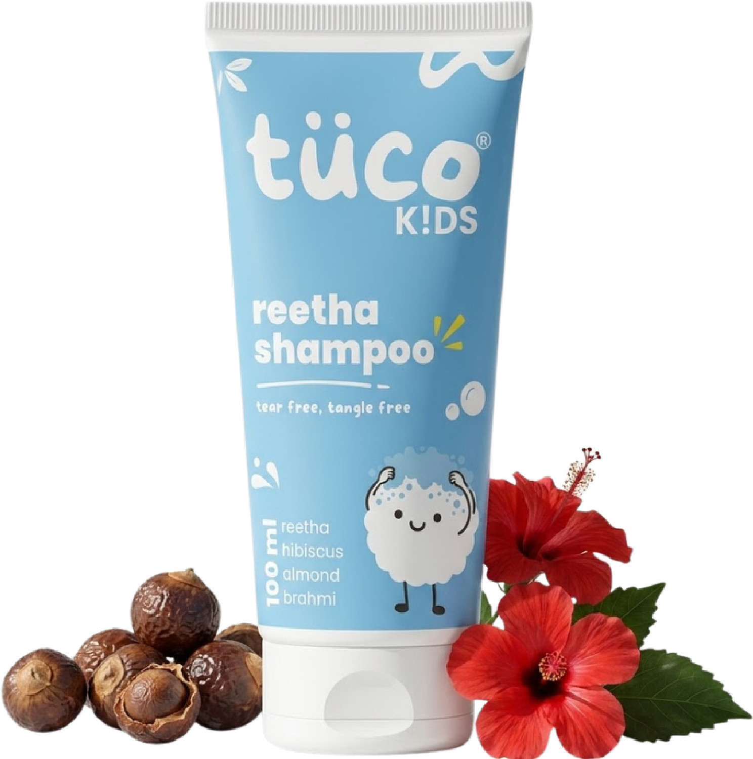 Image of TuCo Kids Mild Shampoo with Soapnut and Hibiscus Tear Free Hypoallergenic
