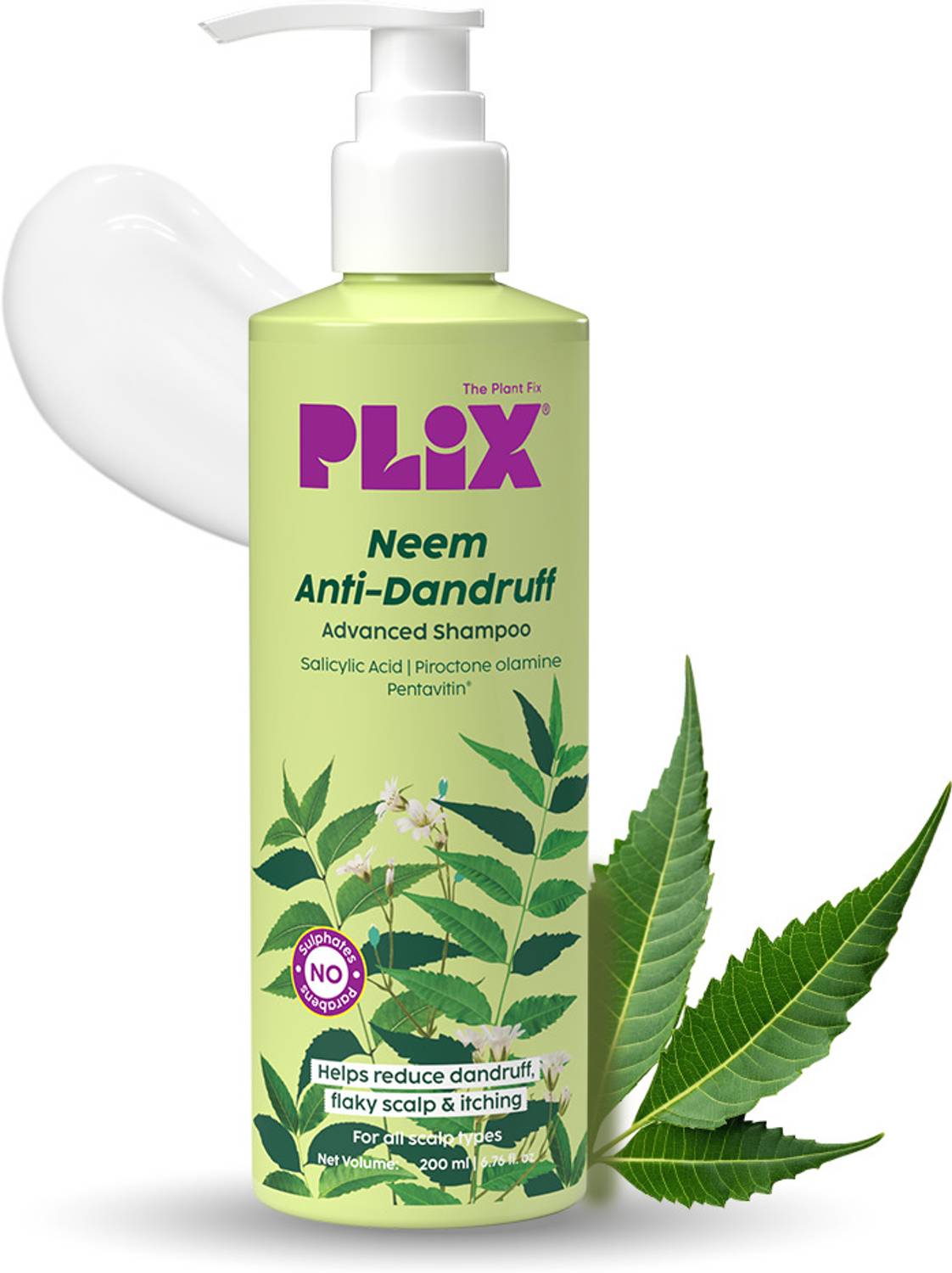 The Plant Fix Plix Neem Anti-Dandruff Shampoo 200 ml - Image 1