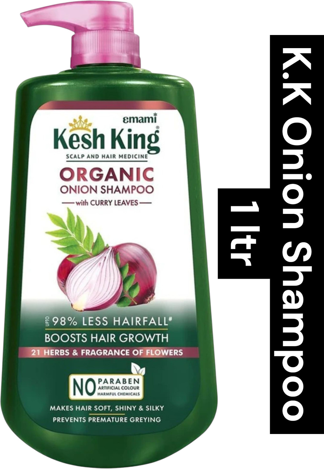 Image of Kesh King onion anti hair fall shampo 1ltr pack of 1