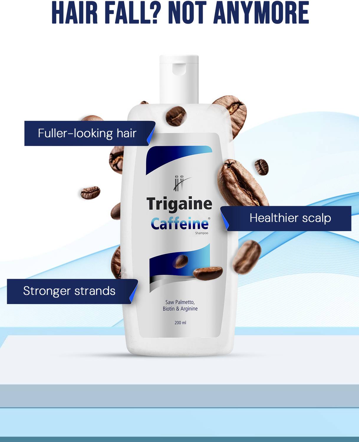 Trigaine Caffeine Anti Hair Fall Shampoo - Image 3