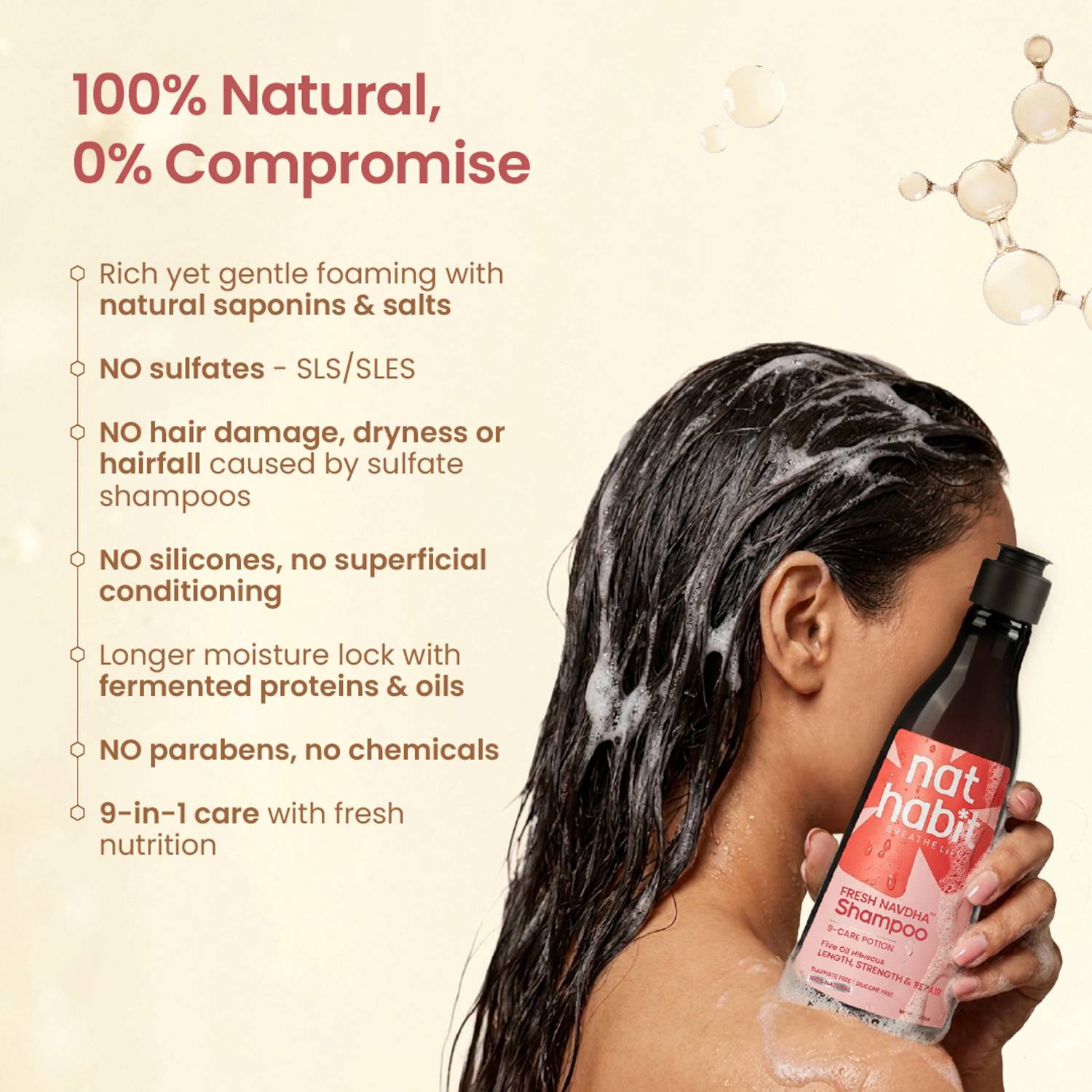 Nat Habit Hibiscus Shampoo 250ml - Image 5