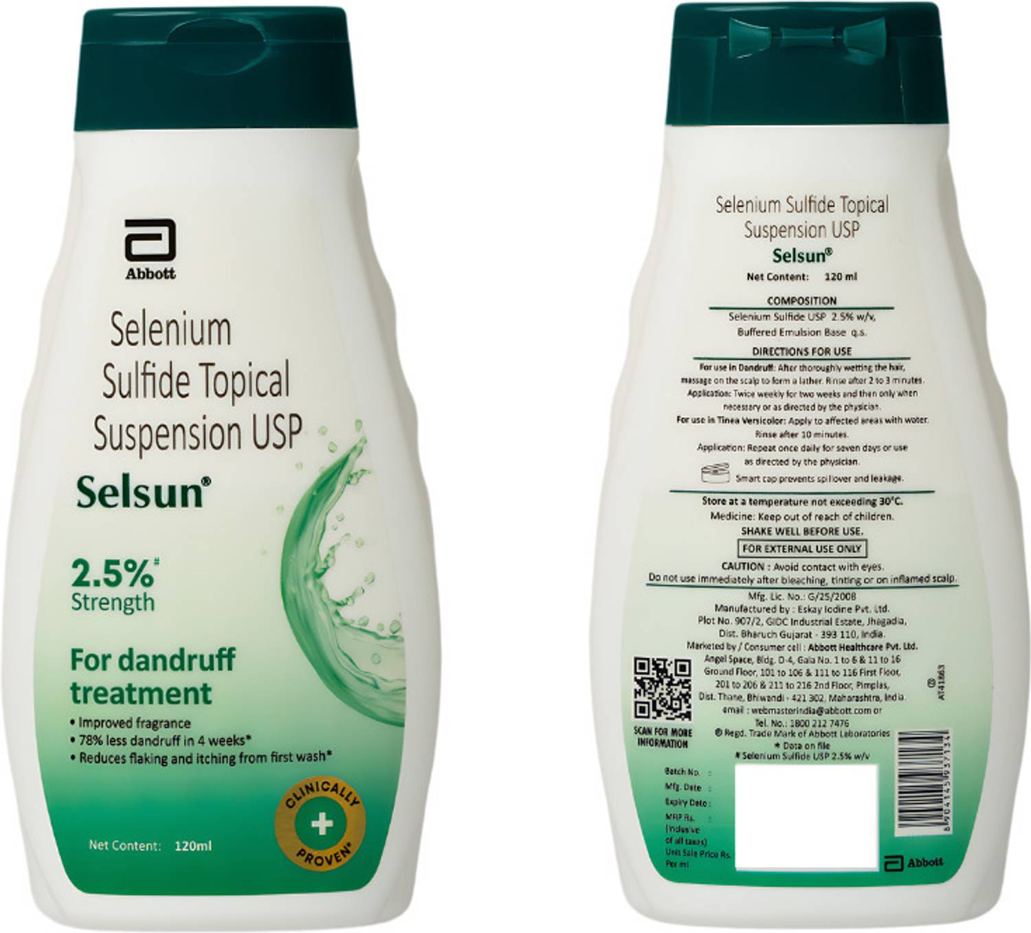 Selsun Suspension Anti Dandruff Shampoo 120 ml - Image 3