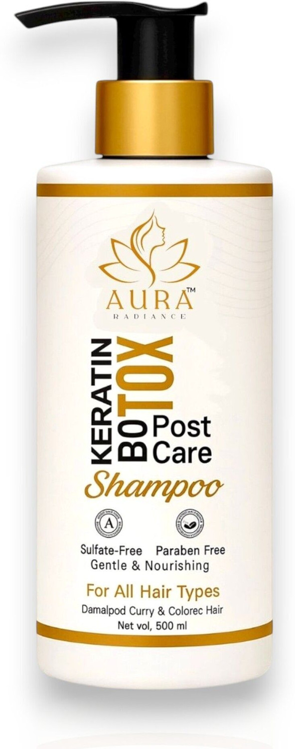 Image of Aura radiance Professional keratin botox post care hair shampoo sulphate or paraben free